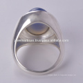 Joyería del anillo de la plata esterlina de la piedra preciosa 925 del ónix azul